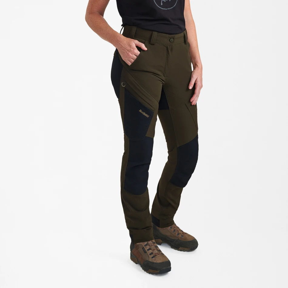 Lady Northward Trousers, kolor: 378-999 - Bark Green-Black