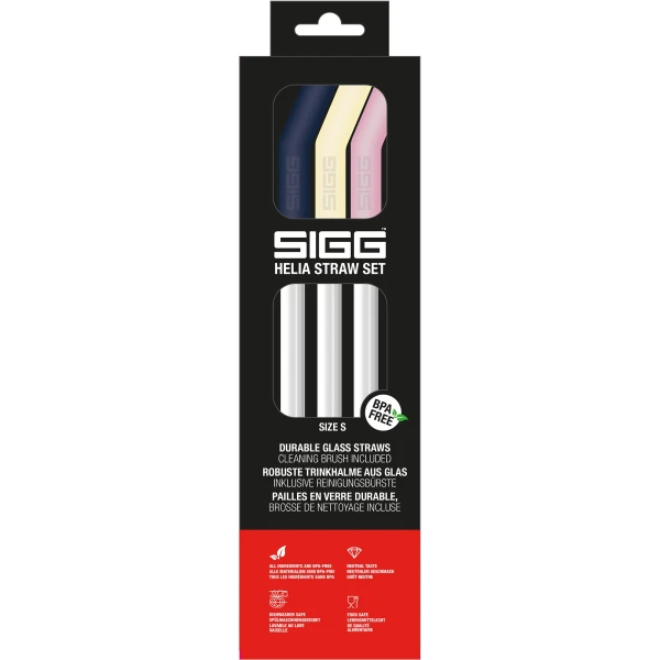 SIGG Helia Straw Set, kolor: Night, rozmiar: S