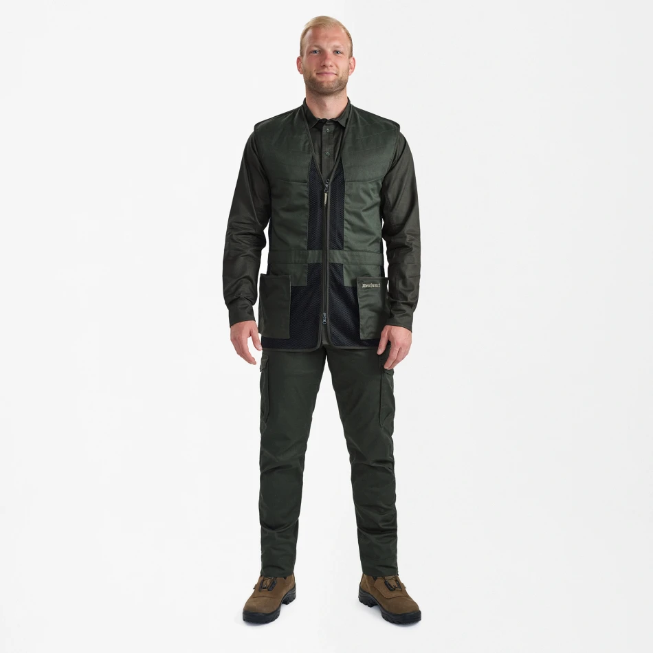 Atlas Mesh Shooting Waistcoat, kolor: 393 - Timber