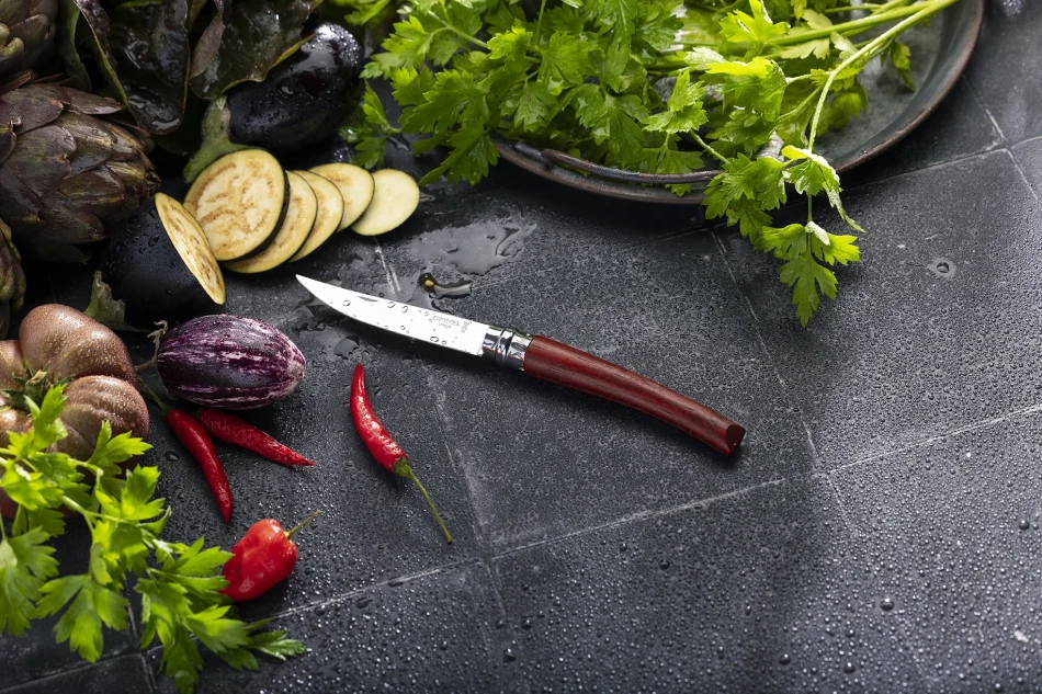 Opinel Slim Luxury Padouk Mirror Blade