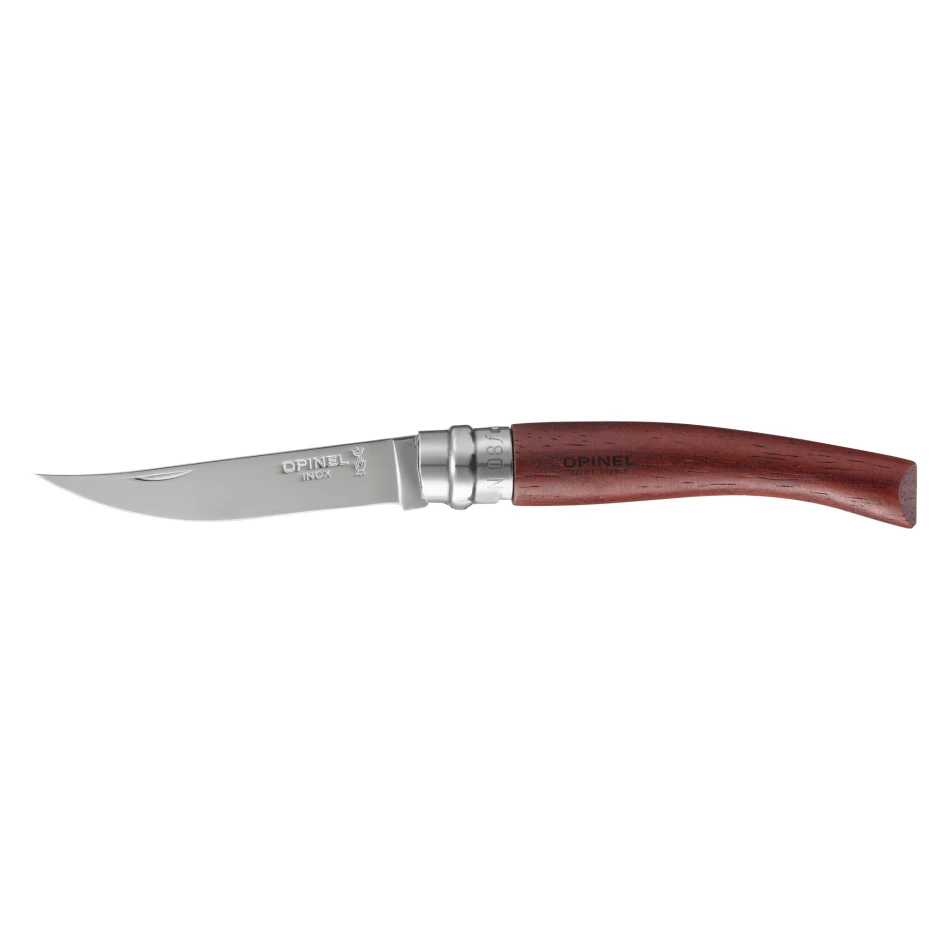 Opinel Slim Luxury Padouk Mirror Blade No. 08