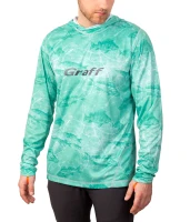 964-CL, kolor: 14 - jasny szmaragd  z motywami ryb