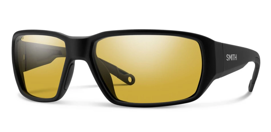 Smith Optics Hookset Matte Black ChromaPop Polarized Glass Low Light Yellow