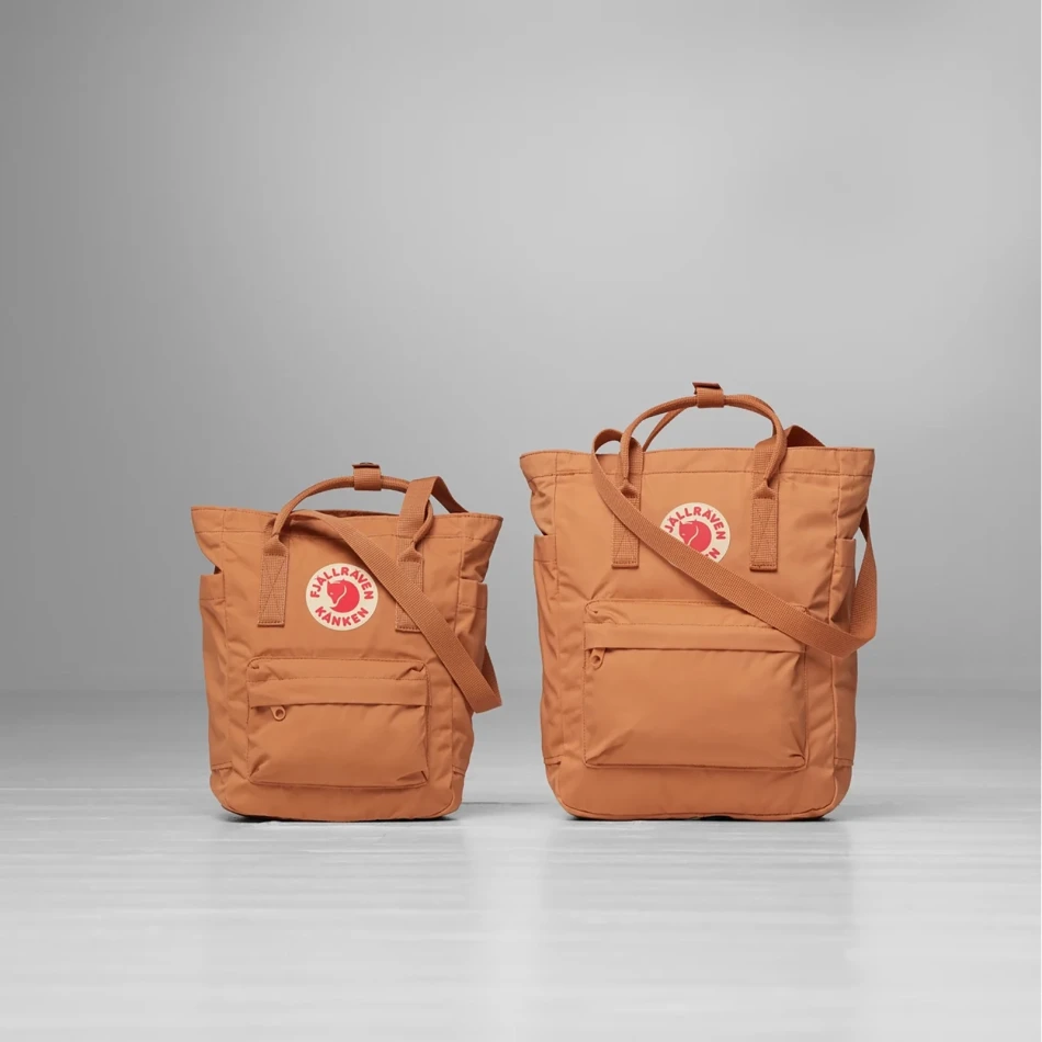 Kanken Totepack mini vs Kanken Totepack, kolor: 242 - Desert Brown