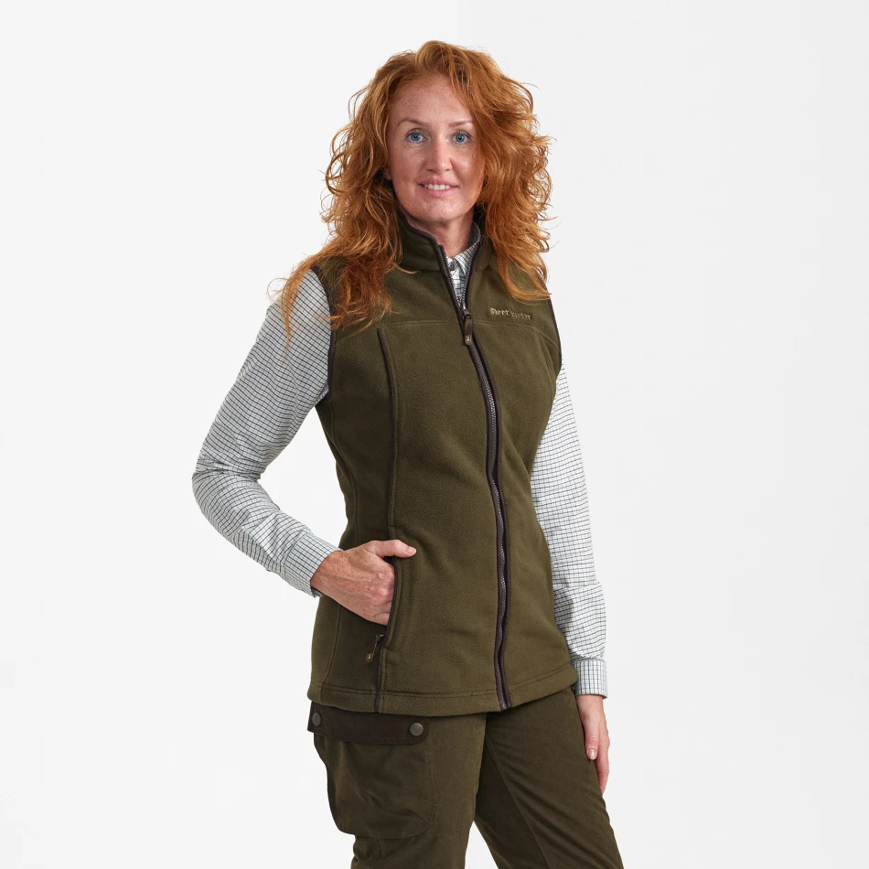Lady Eagle Fleece Waistcoat, kolor: 379 - Tarmac Green