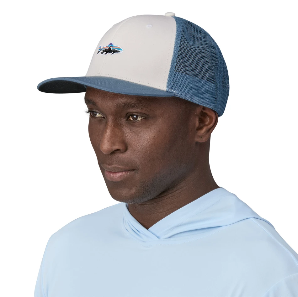 Stand Up Trout Trucker Hat, kolor: White