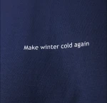 Organic Tee Winter, kolor: granatowy