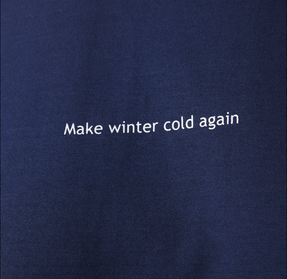 Organic Tee Winter, kolor: granatowy