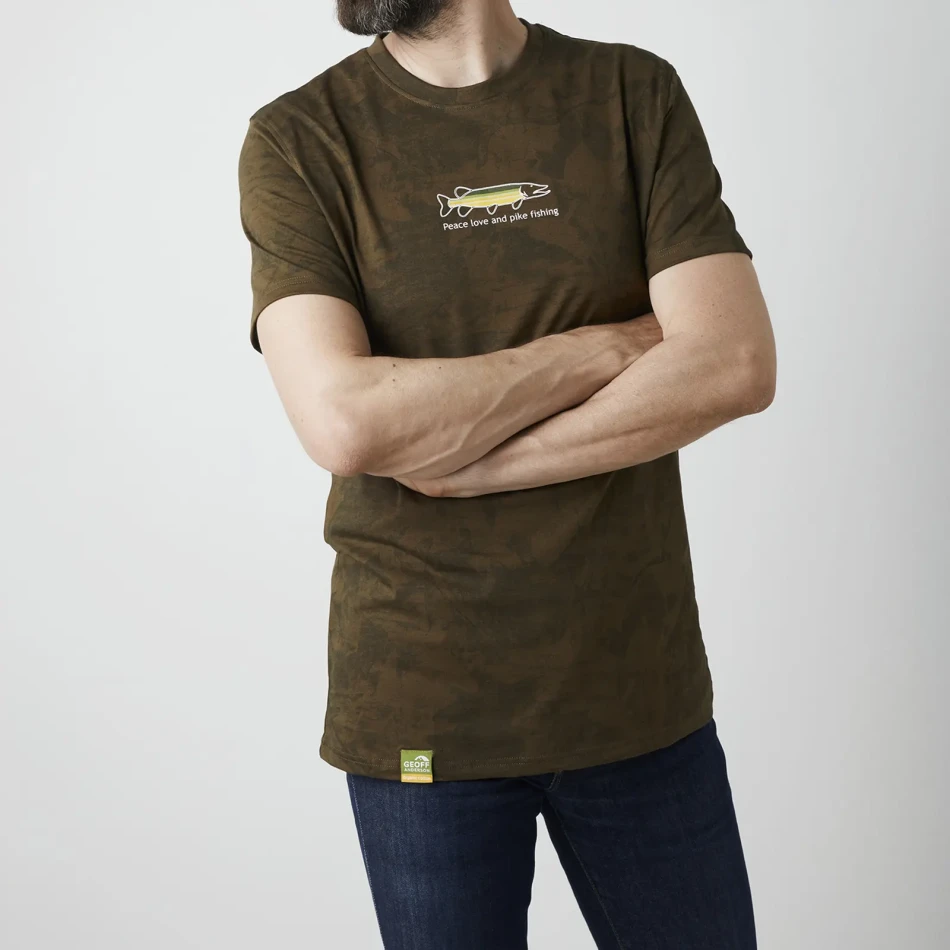 Geoff Anderson Organic Tee Peace Pike, kolor: Leaf