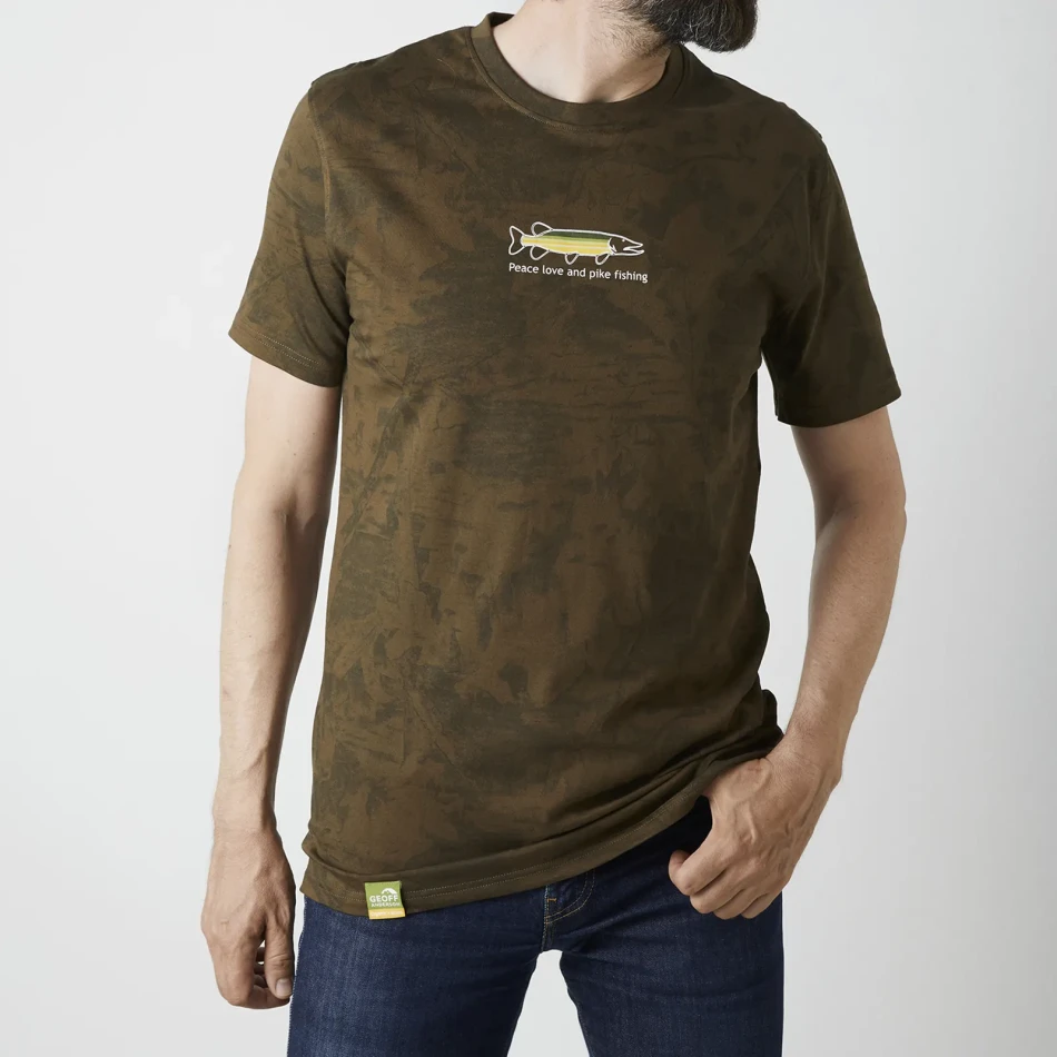 Geoff Anderson Organic Tee Peace Pike, kolor: Leaf