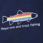 Organic Tee Peace Trout, kolor: granatowy