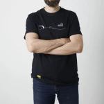 Organic Tee Pollution, kolor: Black - czarny