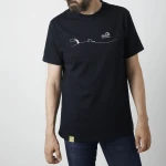 Organic Tee Pollution, kolor: Black - czarny