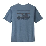 Cap Cool Daily Graphic Shirt, kolor: SKUX - '73 Skyline: Utility Blue X-Dye