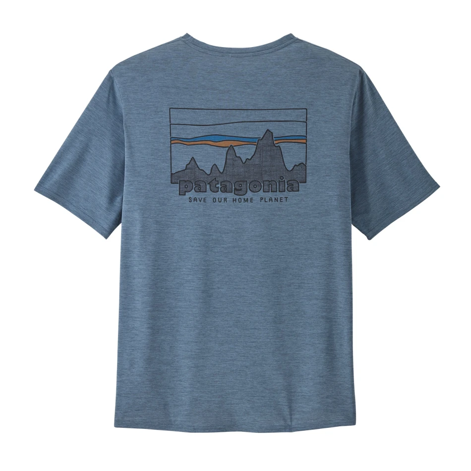 Cap Cool Daily Graphic Shirt, kolor: SKUX - '73 Skyline: Utility Blue X-Dye