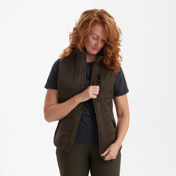 Lady Heat Padded Waistcoat, kolor: 585 - Wood