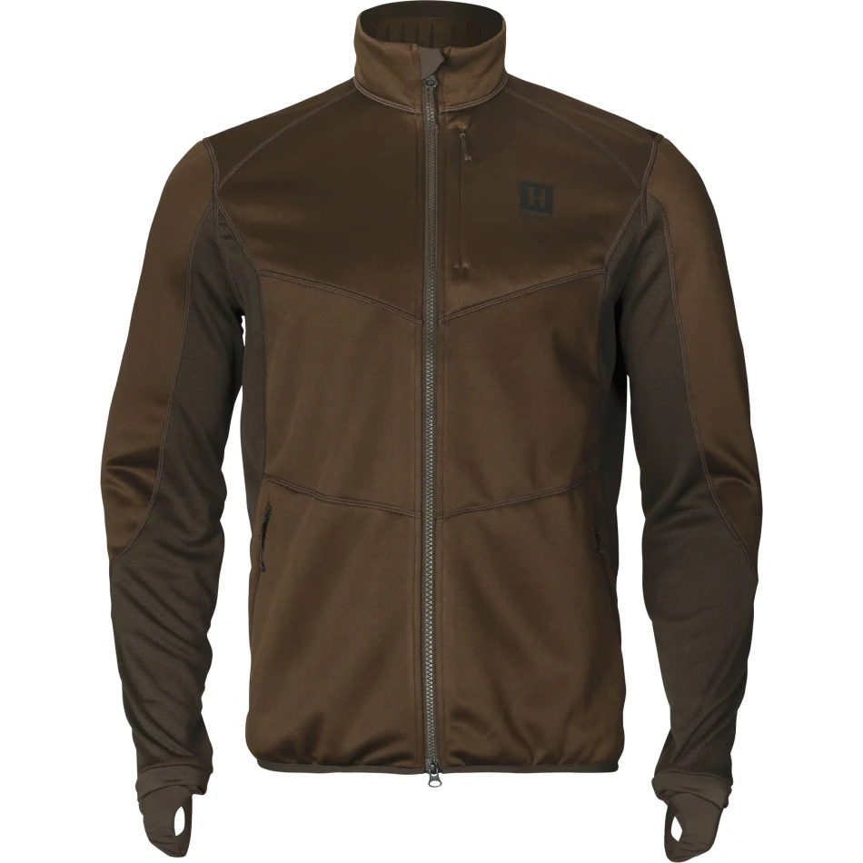 Harkila Scandinavian Fleece Jacket, kolor: Willow Green/Deep Brown