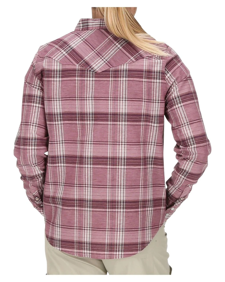 Wms Ruby River LS Shirt, kolor: 606 - Garnet Plaid