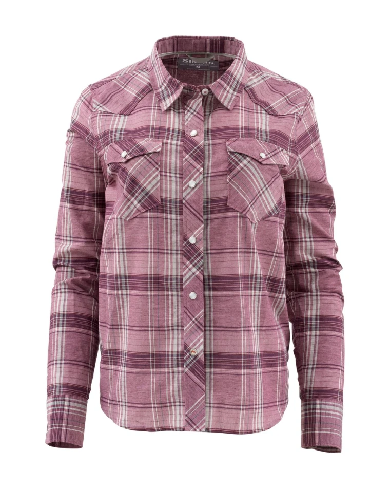Wms Ruby River LS Shirt, kolor: 606 - Garnet Plaid