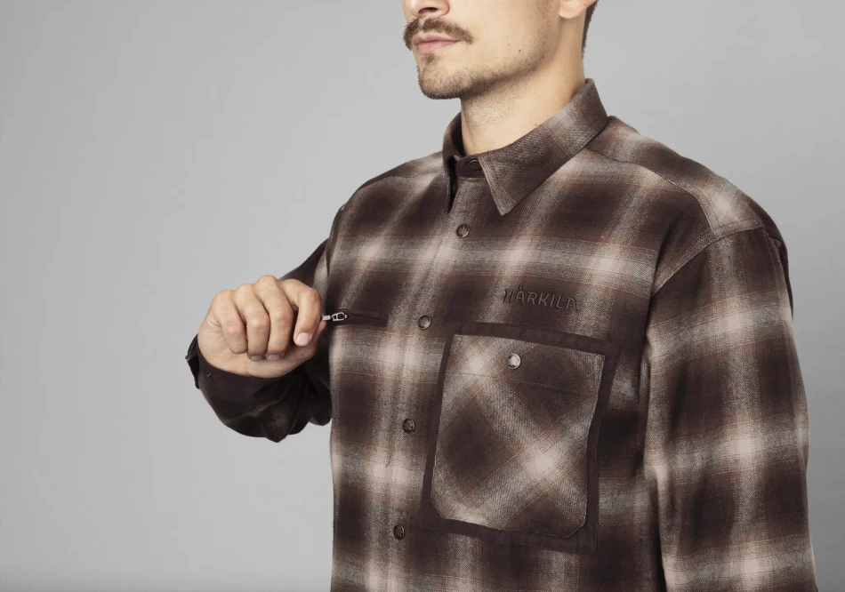 Harkila Folke Shirt Jacket, kolor: Burgundy