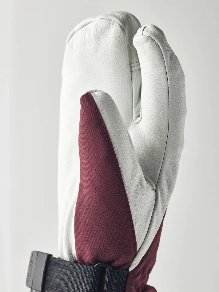 Heli Ski Female 3-finger, kolor: 590020 - Bordeaux / Offwhite