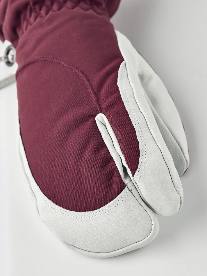 Heli Ski Female 3-finger, kolor: 590020 - Bordeaux / Offwhite