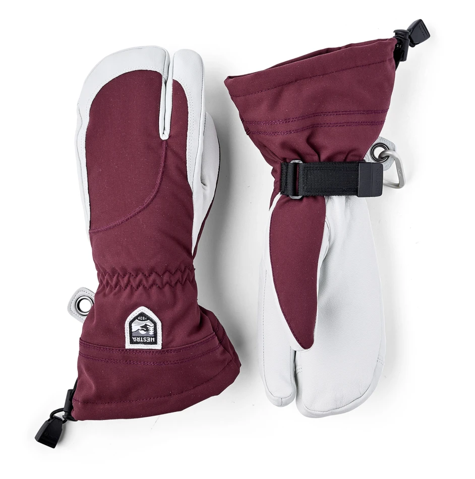 Heli Ski Female 3-finger, kolor: 590020 - Bordeaux / Offwhite