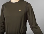 Harkila Forest Hunter L/S T-shirt, kolor: Hunting Green/Shadow Brown