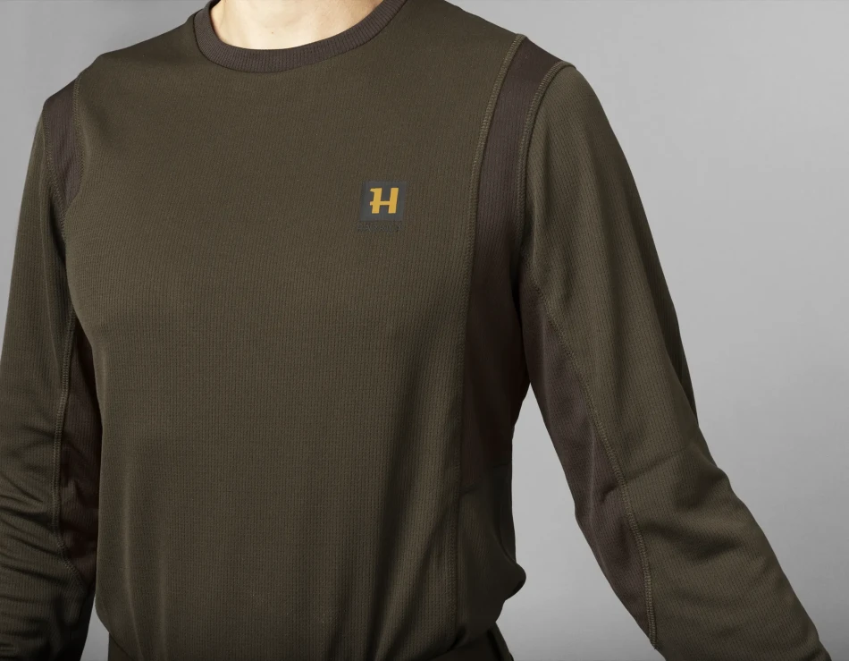 Harkila Forest Hunter L/S T-shirt, kolor: Hunting Green/Shadow Brown