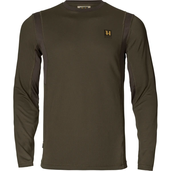 Harkila Forest Hunter L/S T-shirt, kolor: Hunting Green/Shadow Brown