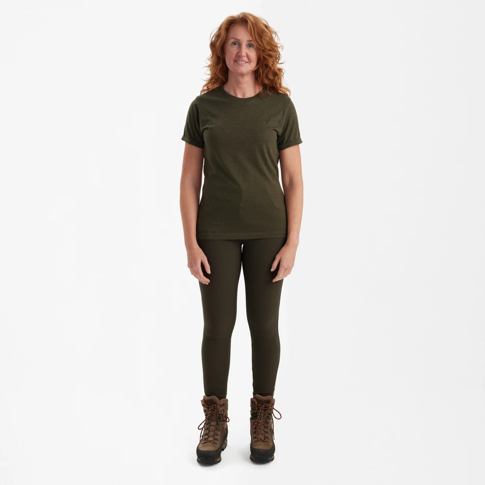 Ladies Basic Pack T-Shirt, kolor: 354 - Adventure Green Melange