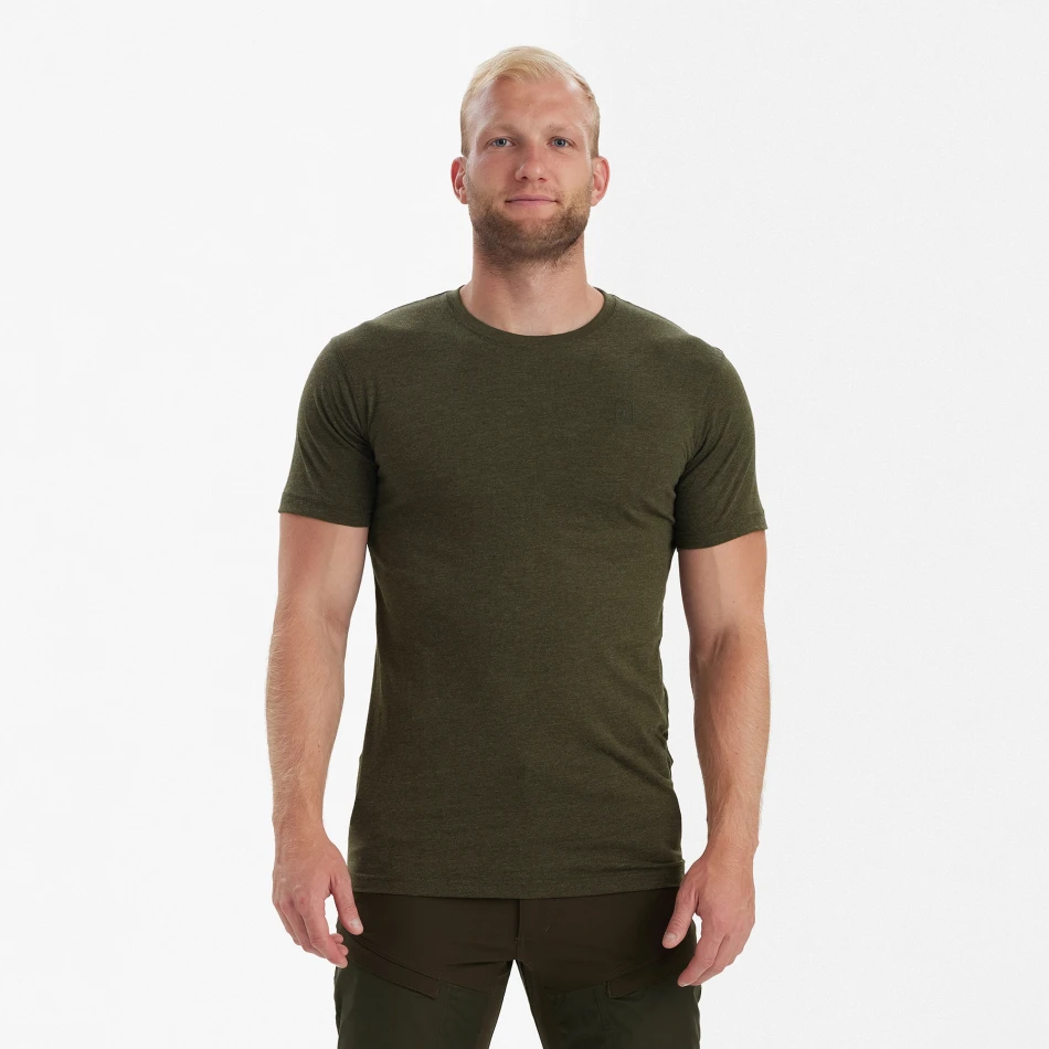 Basic 2-Pack T-Shirt, kolor: 354 - Adventure Melange Green