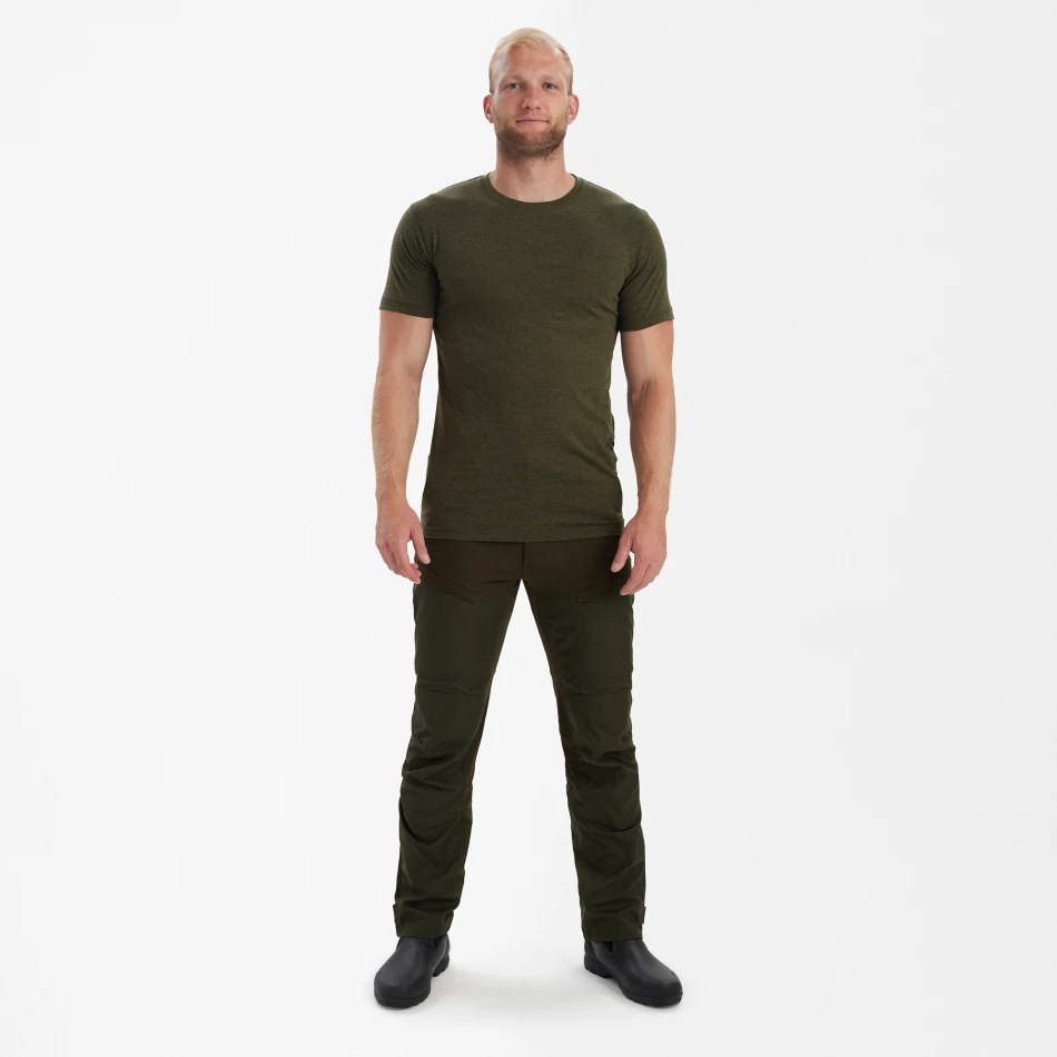 Basic 2-Pack T-Shirt, kolor: 354 - Adventure Melange Green