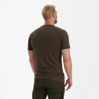 Basic 2-Pack T-Shirt, kolor:  572 - Brown Leaf Melange