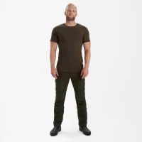 Basic 2-Pack T-Shirt, kolor:  572 - Brown Leaf Melange
