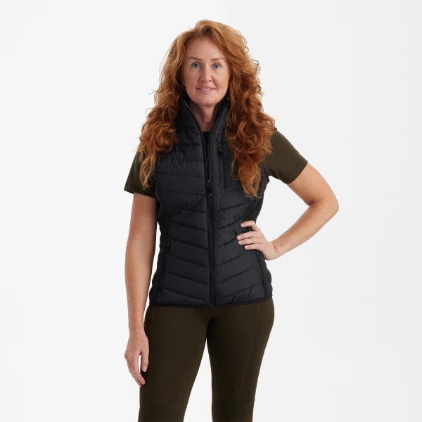 Lady Caroline Padded Waistcoat, kolor: 999 - Black