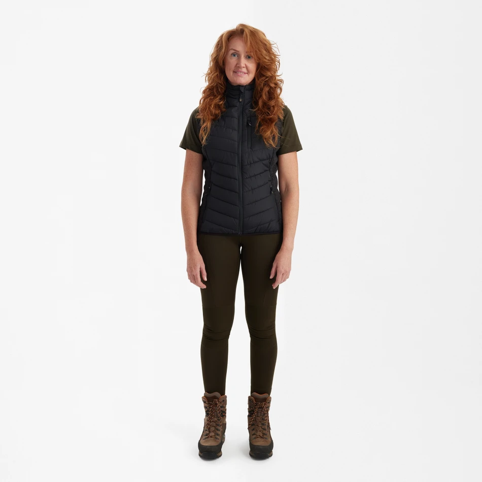 Lady Caroline Padded Waistcoat, kolor: 999 - Black