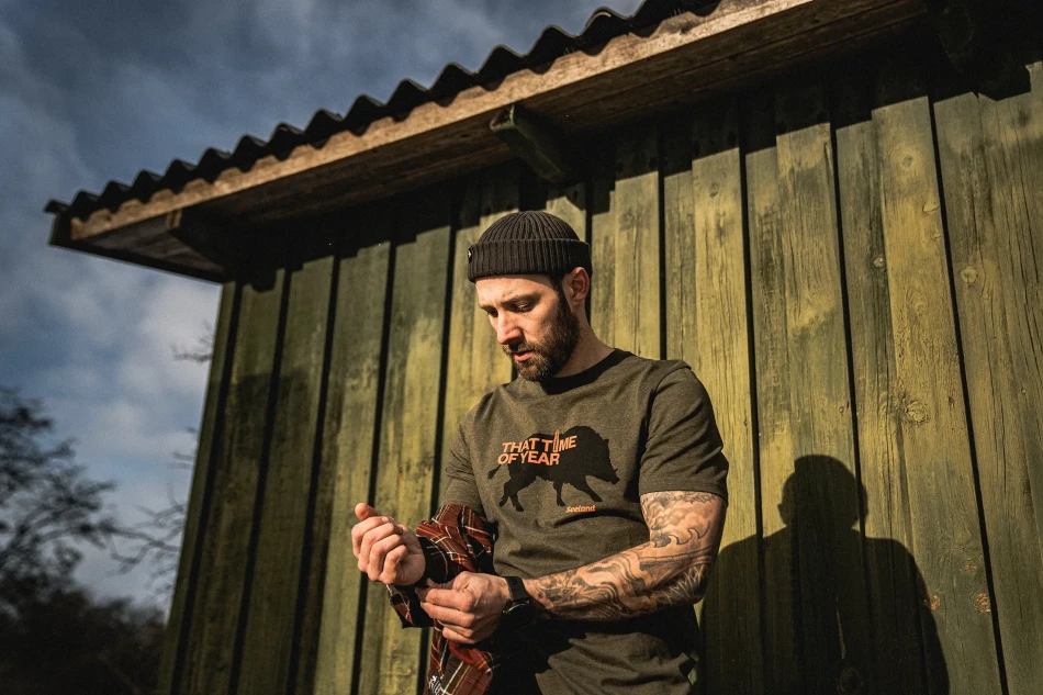Seeland That Time T-Shirt, kolor: Pine Green Melange
