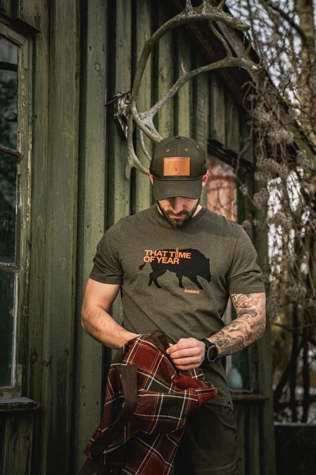 Seeland That Time T-Shirt, kolor: Pine Green Melange