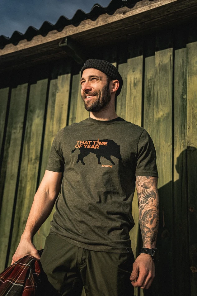 Seeland That Time T-Shirt, kolor: Pine Green Melange