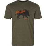 Seeland That Time T-Shirt, kolor: Pine Green Melange