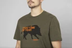 Seeland That Time T-Shirt, kolor: Pine Green Melange