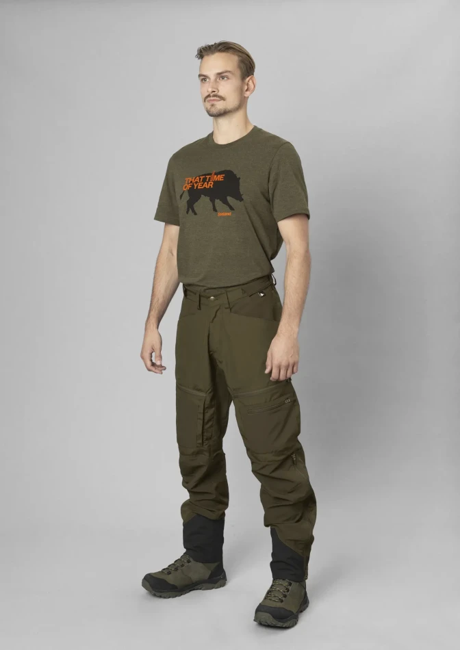 Seeland That Time T-Shirt, kolor: Pine Green Melange