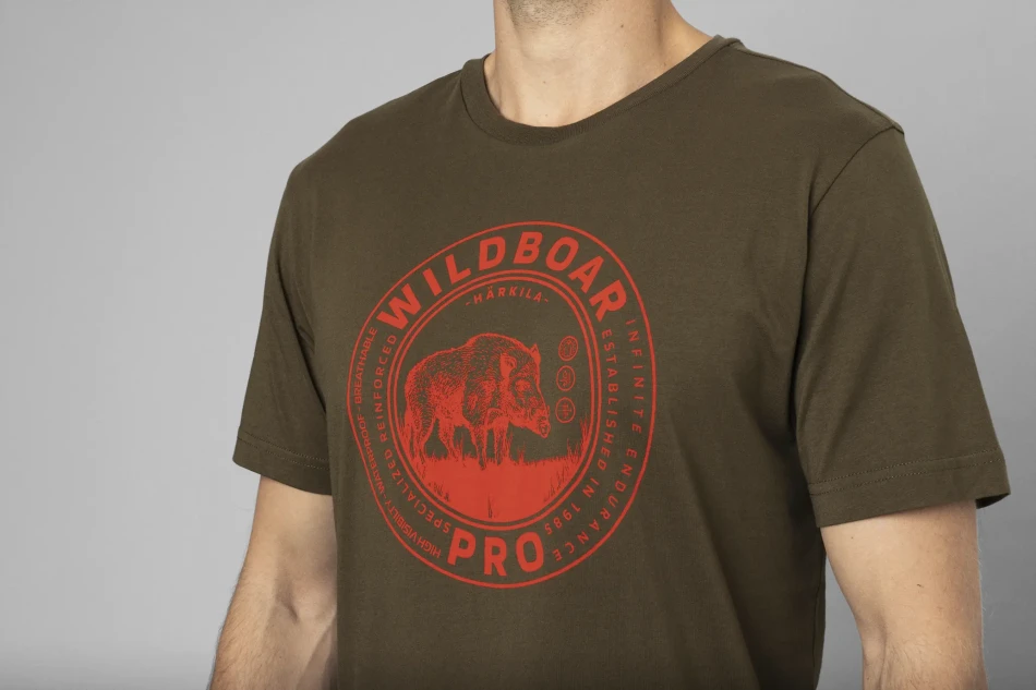 Harkila Wildboar Pro S/S T-shirt, kolor: Wildboar Green