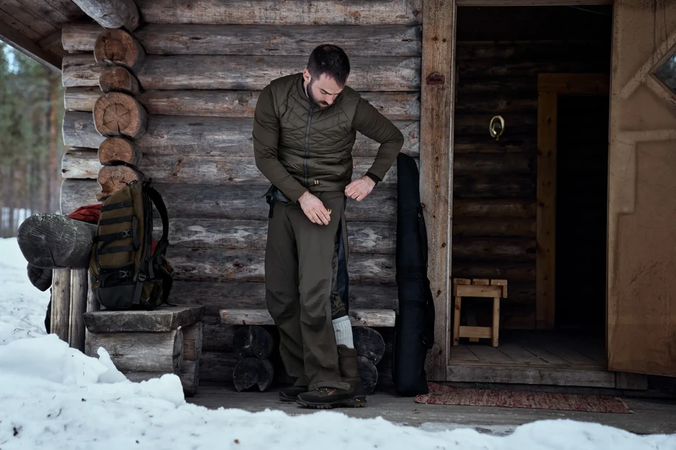 Harkila Logmar Insulated Packable Waistcoat, kolor: Willow Green