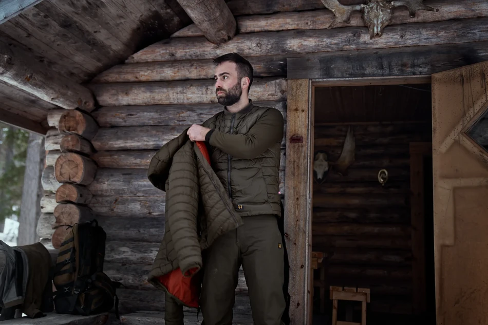 Harkila Logmar Insulated Packable Waistcoat, kolor: Willow Green