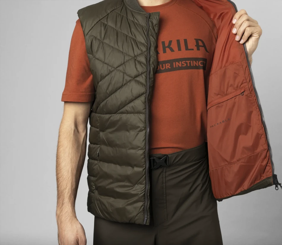 Harkila Logmar Insulated Packable Waistcoat, kolor: Willow Green