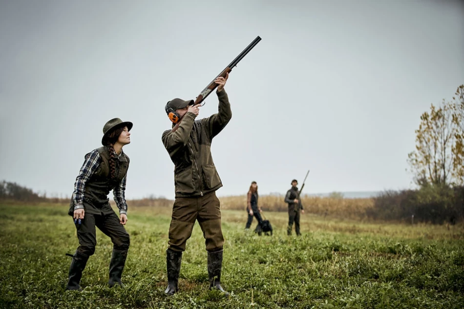 Gamekeeper Shooting Jacket, kolor: 371 - Graphite Green Melange