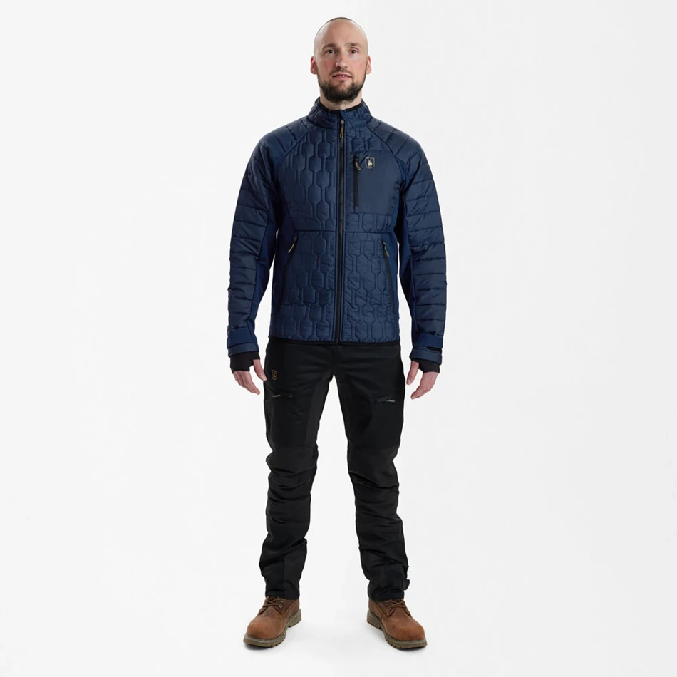 Mossdale Quilted Jacket, kolor: 785 - Dress Blues