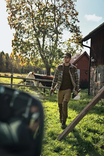 Harkila Asmund Insulated Wool Shirt Jacket, kolor: Willow Green/Phantom